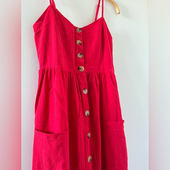 Red summer dress ❤️ - Picture 3 of 6